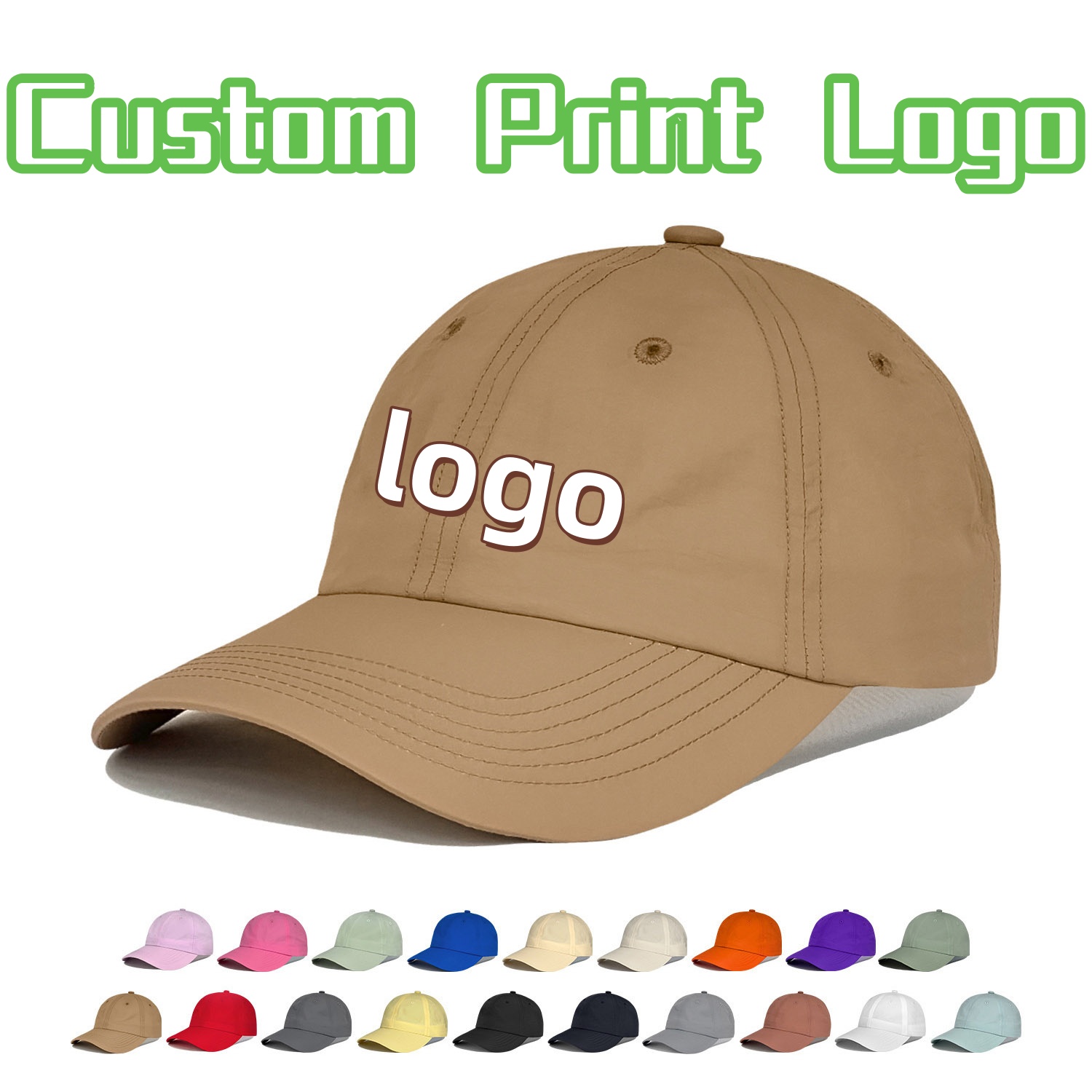 Outdoor Sport Logo - قبعة بيسبول رياضية للرجال والنساء مطبوعة