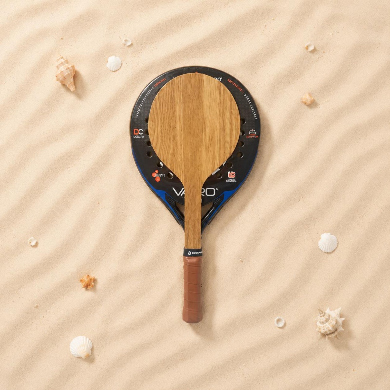 مضرب تنس شاطئي خشبي، مضرب تدري - مراجعة Outdoor Sports Accessories وسعره