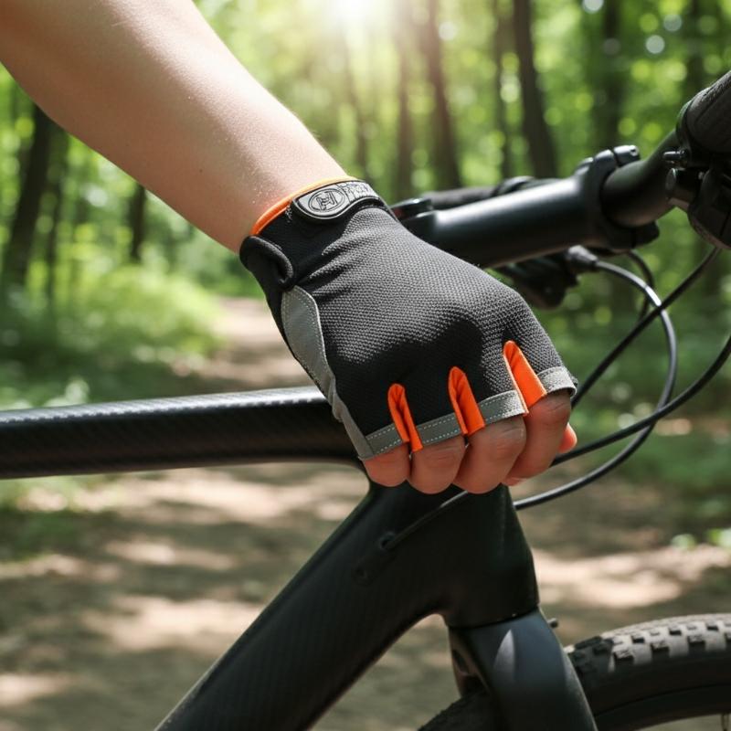 قفازات ركوب الدراجات نصف الأصا - مراجعة Outdoor Sport Gloves وسعره