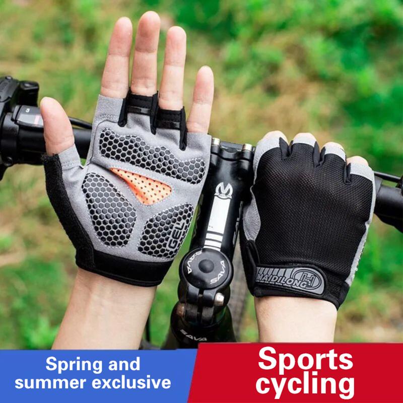 قفازات ركوب الدراجات نصف الأصا - مراجعة Outdoor Sport Gloves وسعره