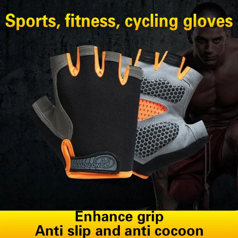 قفازات ركوب الدراجات نصف الأصا - مراجعة Outdoor Sport Gloves وسعره